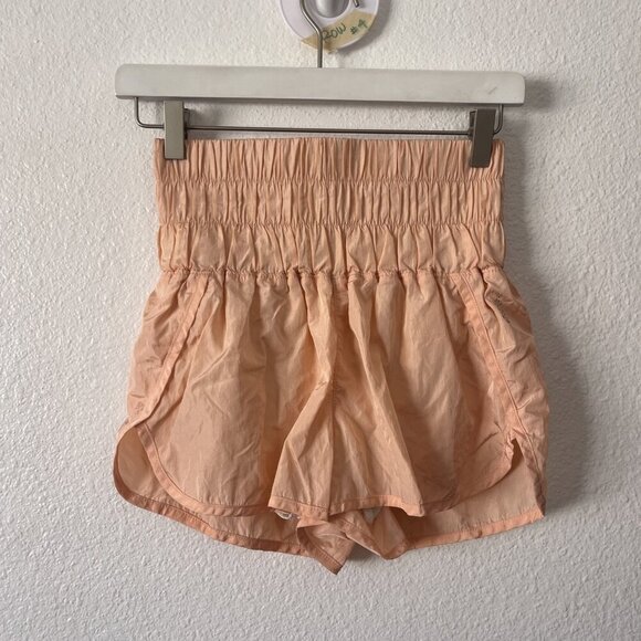 FP Movement Pants - FP Movement Shorts Sz XS The Way Home High Rise Lined Peach Pink Free People